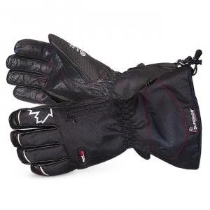 Image of Superior Glove Snowforce Buffalo Leather Palm Winter Glove M Black Ref