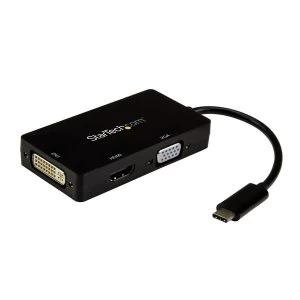 Image of StarTech 3 in 1 USB C to VGADVIHDMI