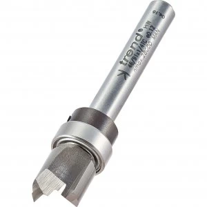 Image of Trend Shank Mounted Bearing Guided 90 Deg Template Profiler Router Cutter 12.7mm 9.5mm 1/4"