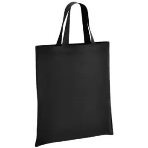 Image of Brand Lab Cotton Short Handle Shopper Bag (One Size) (Black)