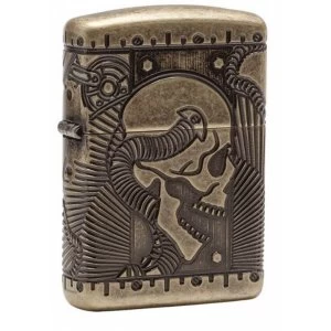 Image of Zippo Armor Skull Antique Brass