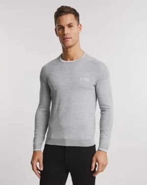 Image of BOSS Raglan Crewneck Knit Jumper