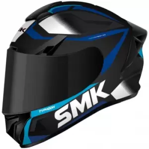 Image of SMK Typhoon Thorn Helmet, white-turquoise-blue, Size S, white-turquoise-blue, Size S