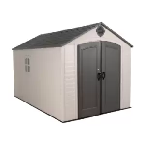 Image of Lifetime 8ft x 12.5ft Outdoor Storage Shed With Assembly - Brown/Beige