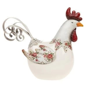Image of Country Rose Laying Chicken Ornament