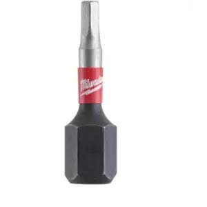 Image of Milwaukee SHOCKWAVE Hex2.5 25mm Impact Screwdriver Bits - Pack of 2 - N/A