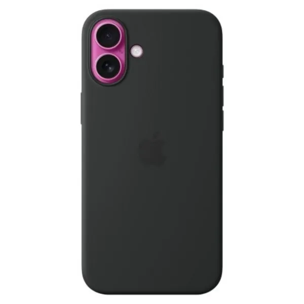 Image of Apple Silicone Case with MagSafe for iPhone 16 Plus - Black