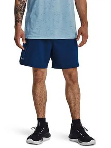 Image of Under Armour Mens Training Vanish Woven 6" Graphic Shorts - Blue