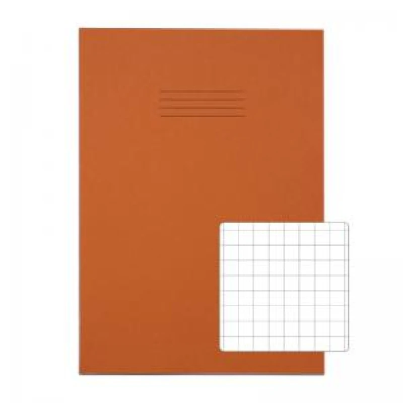 Image of RHINO 13 x 9 A4 Oversized Exercise Book 80 Pages 40 Leaf Orange 10mm VTSRVDU0803520