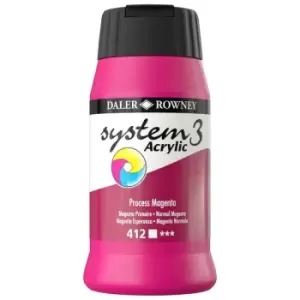 Image of Daler Rowney System 3 Acrylic Paint Process Magenta (500ml)