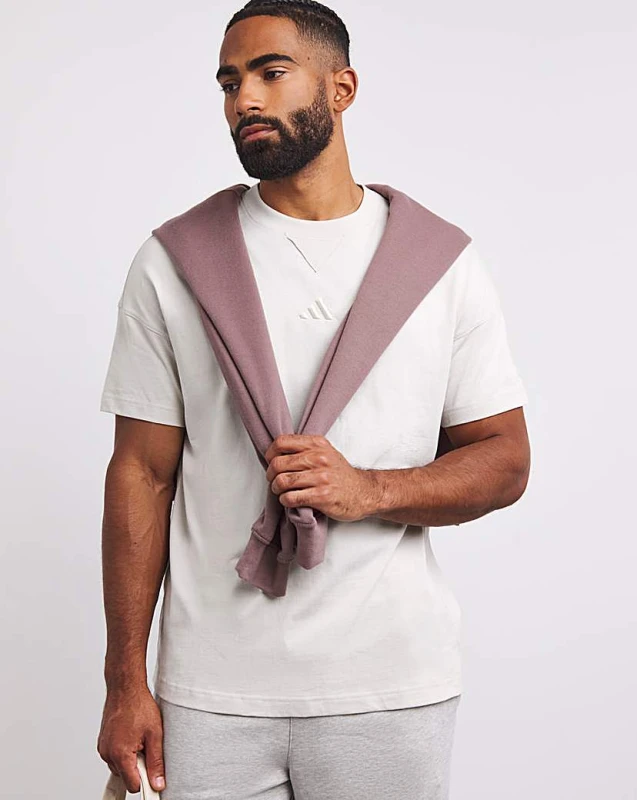 Image of Adidas adidas ALL SZN T-Shirt Cream Male 2XL(48/52) DI62505