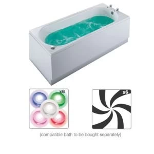 Image of Cooke Lewis Luxury Whirlpool LED Wellness Spa system with Chrome controls