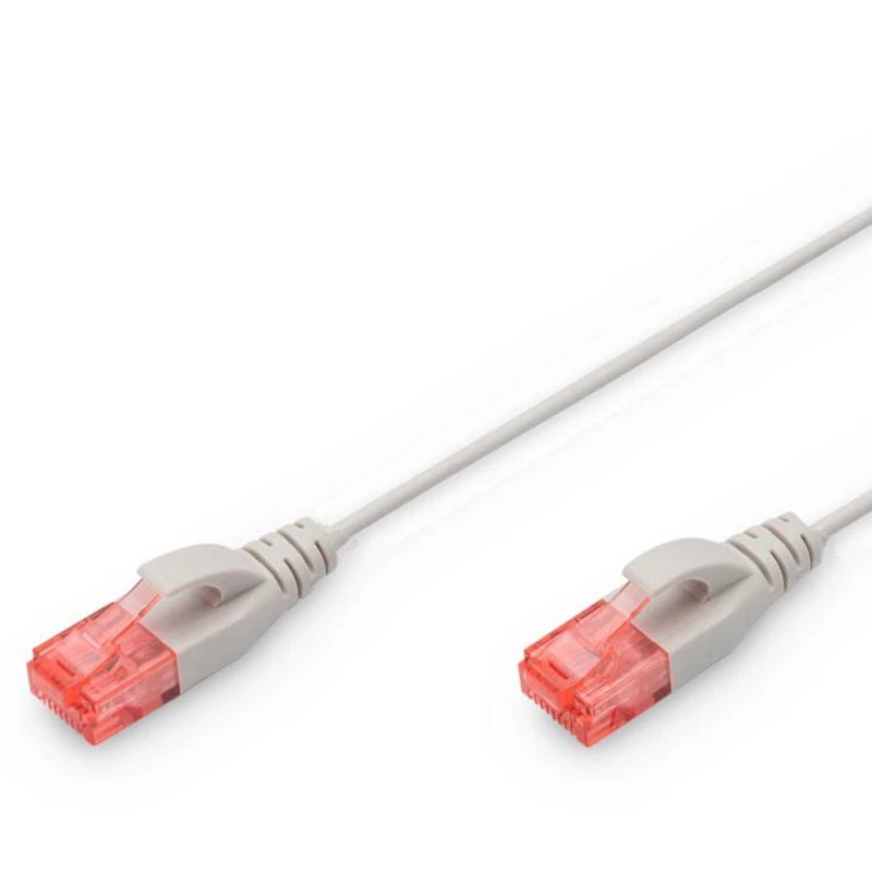 Image of FDL SLIM 2M CAT.6 UTP LSZH PATCH CABLE - GREY (SNAGPROOF)