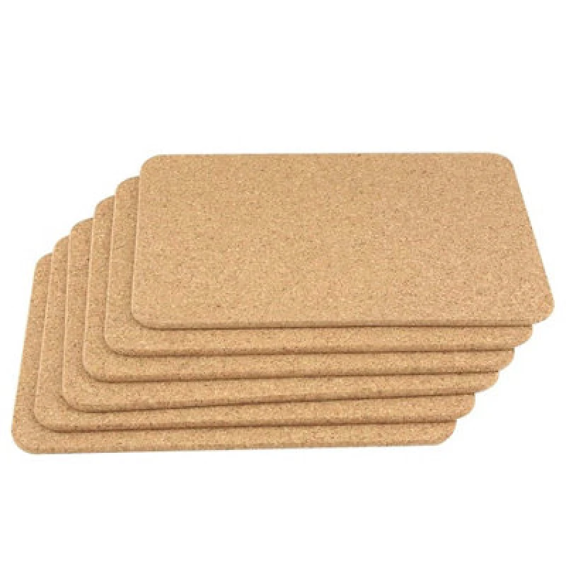Image of Apollo Cork Placemat Set - 6, Brown