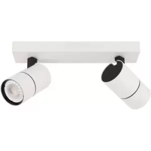 Image of Italux Laconi Modern 2 Light Twin Ceiling Spotlight, GU10