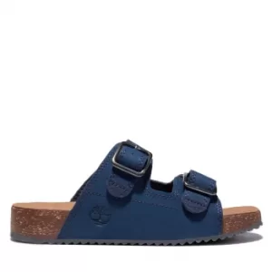 Image of Timberland Castle Island Slide Sandal For Junior In Navy Navy Kids, Size 5