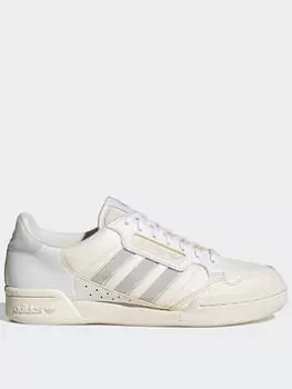 Image of adidas Originals Continental 80 Stripes Shoes, White/Grey, Size 6, Men