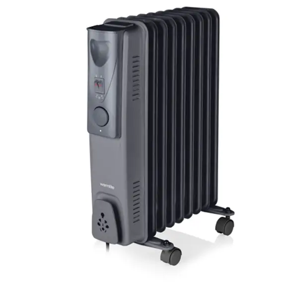 Image of Warmlite 2000W Oil Filled Radiator Dark Titanium