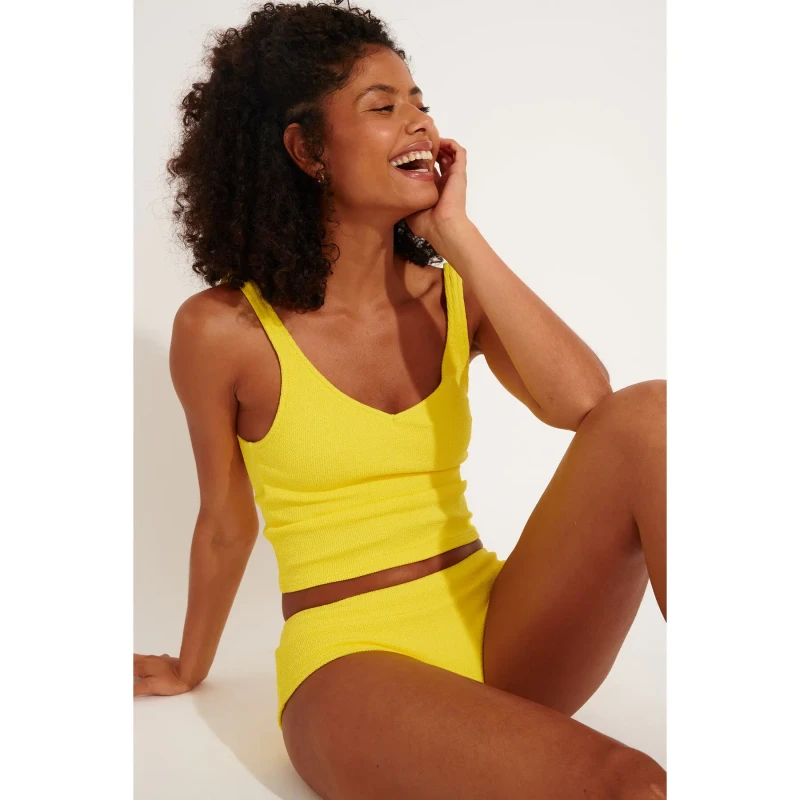 Image of banana moon Womens swimsuit bottoms Banana Moon Bia Scrunchy Jaune Female XL