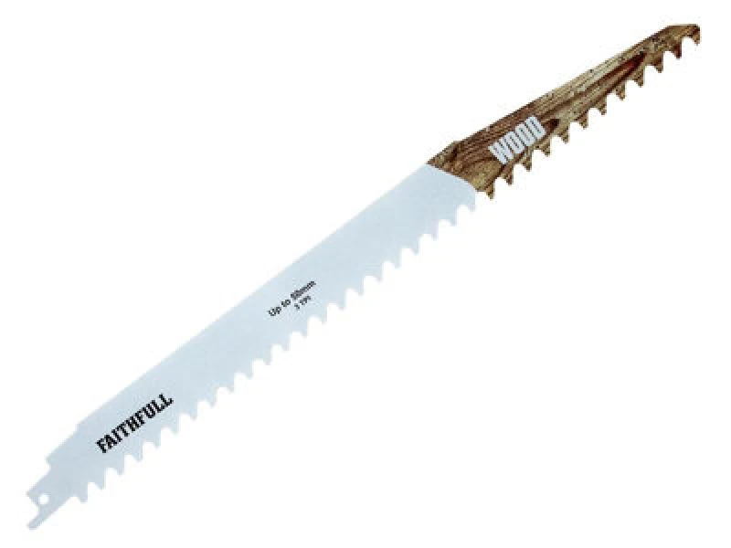Image of Faithfull Faisbs1241Hm Wood Carbide Sabre Saw Blade 304mm X 3 Tpi Faisbs1241Hm