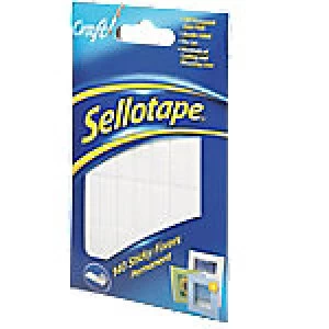 Image of Sellotape Sticky Fixers Foam Pads White Pack of 140