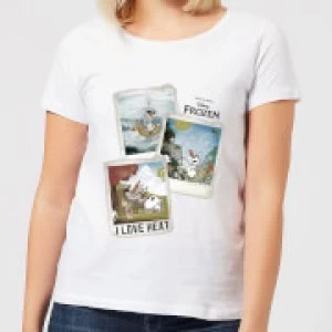 Image of Disney Frozen Olaf Polaroid Womens T-Shirt - White