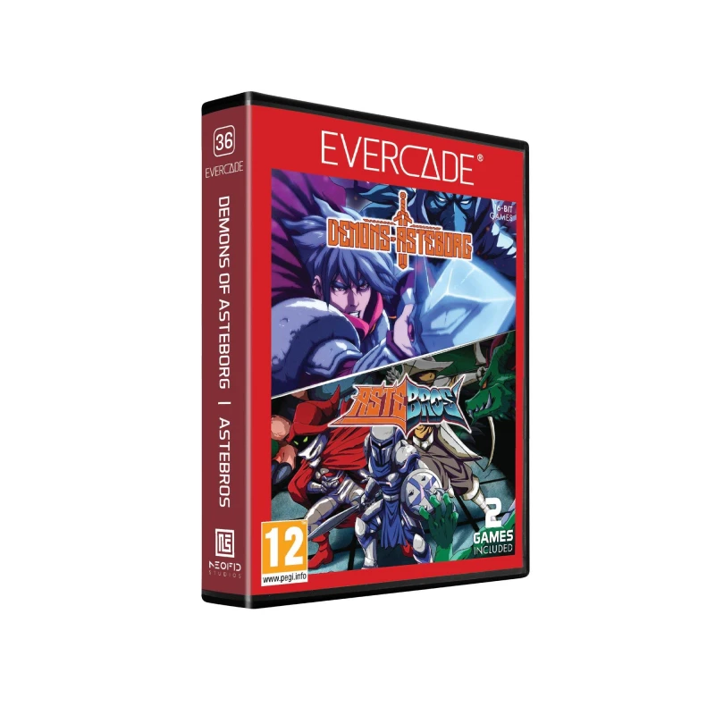 Image of Evercade Demons of Asteborg and Astebros Dual Cartridge