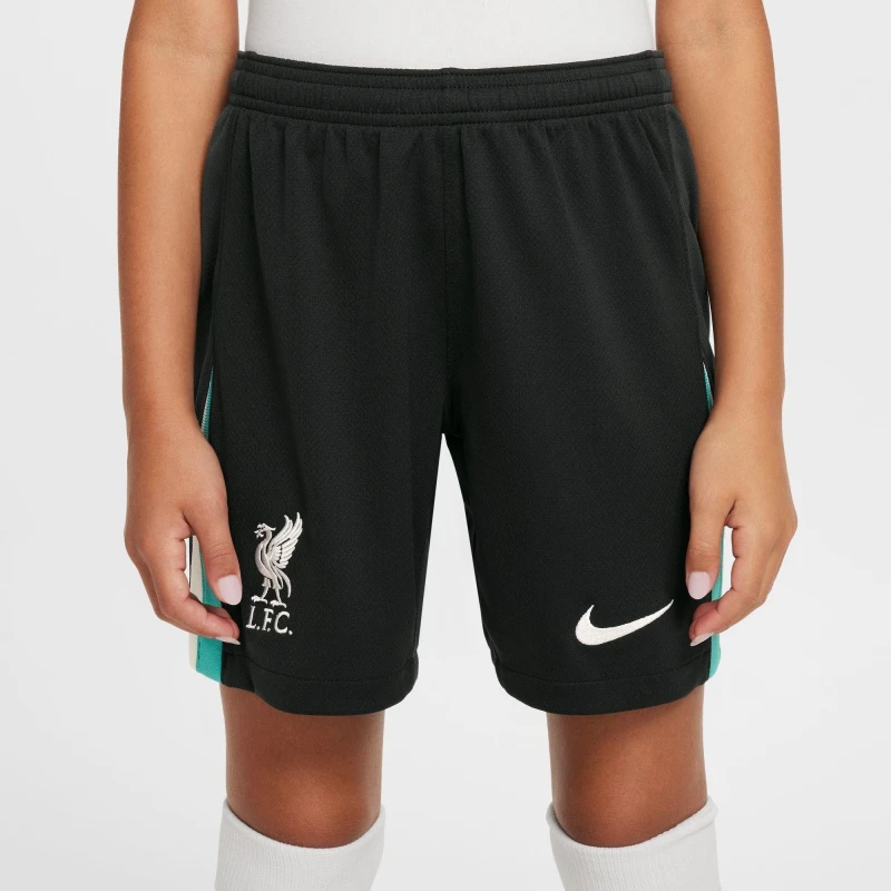 Image of Nike Liverpool Away Shorts 2024 2025 Juniors - Green Green 7 - 8 Years