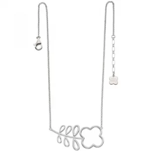 Image of Ladies Orla Kiely Sterling Silver Open Stem Short Flower Necklace