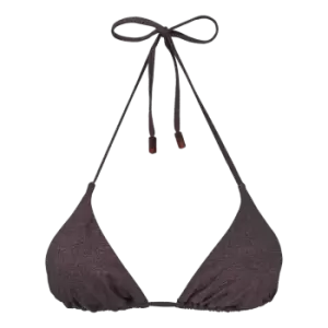 Image of Women Triangle Bikini Top Changeant Shiny - Fleur - Red - Size L - Vilebrequin