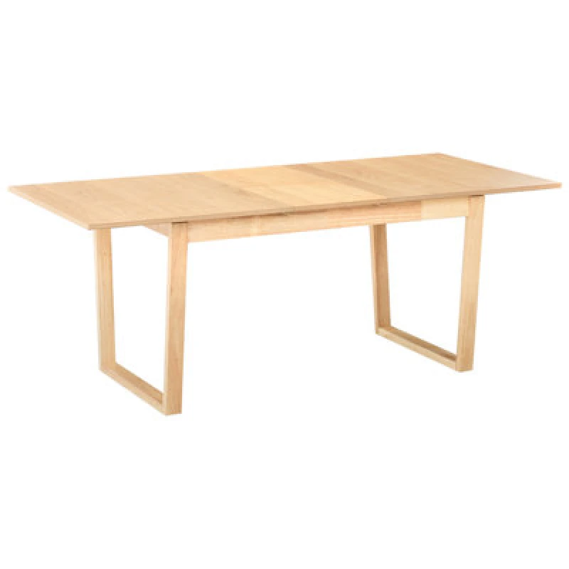 Image of Beliani Extending Dining Table Camden Light Ash Wood 160/200 Cm 95 Cm