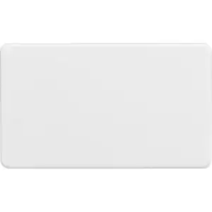 Image of MLA Knightsbridge Screwless 2G Blanking Plate Matt White - SF8360MW
