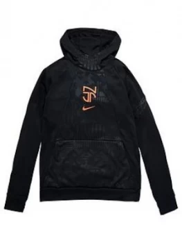 Image of Boys, Nike Youth Academy Neymar Jnr Overhead Hoodie - Black, Size S