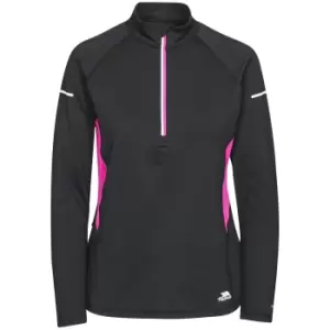Image of Trespass Womens/Ladies Persin II Long Sleeve Active Top (XXS) (Black)