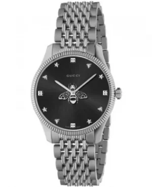 Image of Gucci G-Timeless Black Dial Stainless Steel Womens Watch YA1264154 YA1264154
