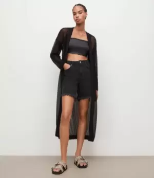 Image of AllSaints Womens Misha Cardigan, Black, Size: M