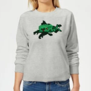 Image of Nintendo Donkey Kong Silhouette Womens Sweatshirt - Grey - S