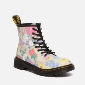 Image of Dr. Martens Kids 1460 Hydro Floral Mash Up Boots - UK 3 Kids