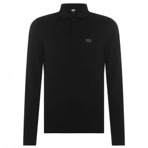 Image of 883 Police Mallbec Long Sleeve Polo Shirt - Black