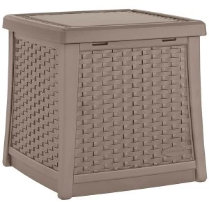 Image of Suncast 49L Storage Side Table - Dark Taupe