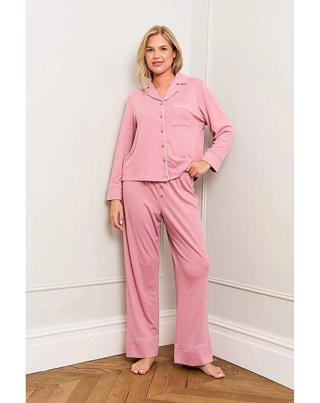 Image of Jim Jam The Label Lilas Traditional Pyjama Set Purple - Jim Jam The Label - Size: M Purple Female M MO50202