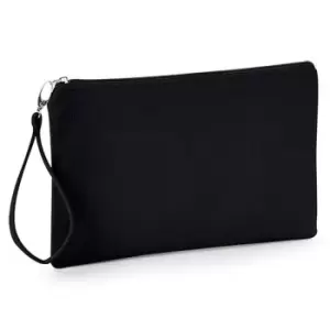 Image of Westford Mill Canvas Wristlet Pouch (26 x 17cm) (Black)