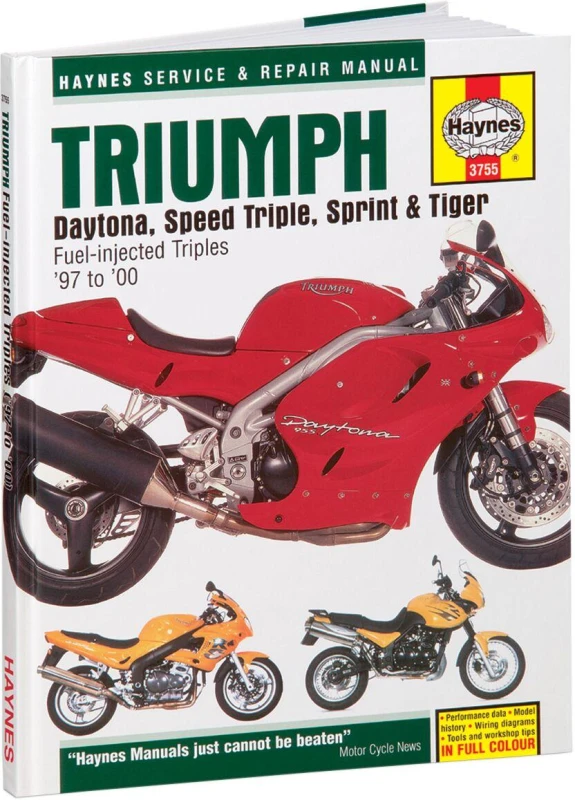 Image of 3755 - Haynes Repair Manual For Triumph Daytona 955 1997-1998 3755