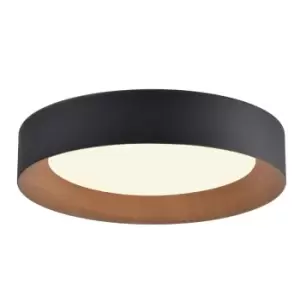 Image of Lili LED Flush Ceiling Light 48W 2650Lm 3000K Black