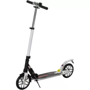 Image of Homcom - Folding Kick Scooter Hight-Adjustable w/ Rear Brake & Double Shock White