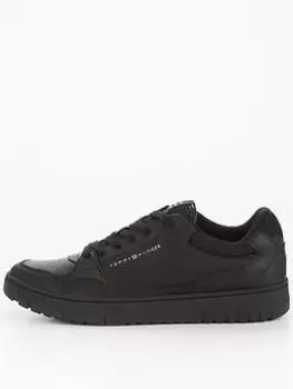 Image of Tommy Hilfiger Th Basket Core Leather, Black, Size 41, Men