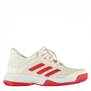 Image of adidas adiZero Club Childrens Tennis Shoes - White/Red