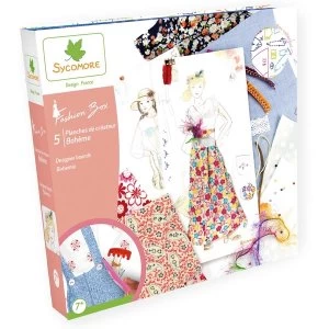 Image of Sycomore Fashion Box Childrens Bohemian Fashion Design Boards
