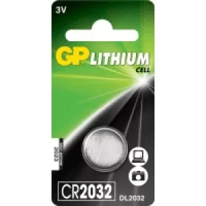 Image of GP CR2032 3V Lithium Coin Cell Battery (1 Pack)