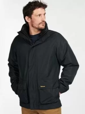 Image of Barbour Hallington Jacket, Black, Size L, Men